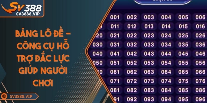 Bảng lô đề